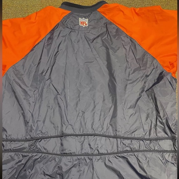 Vintage Denver Broncos windbreaker men XXL pullover center swoosh jacket 90s NFL - Picture 10 of 14
